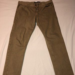 Men’s Skinny Straight Khaki Jeans